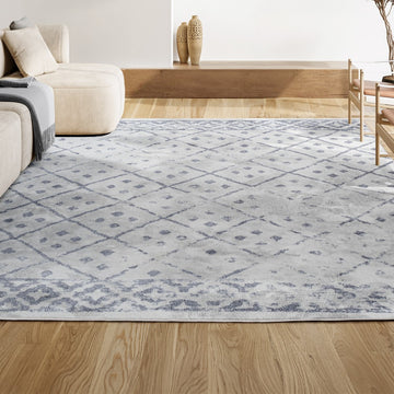 Juba Moroccan Geometric Diamond Area Rug